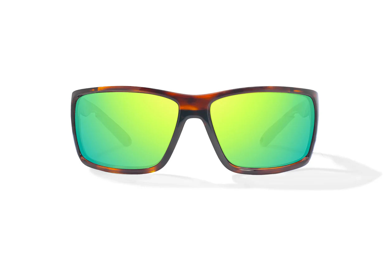 Bajio Bales Beach - Brown Tort/Green Mirror Glass - BAL111112