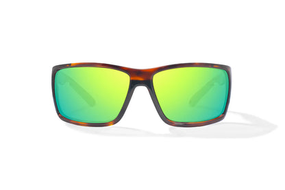 Bajio Bales Beach - Brown Tort/Green Mirror Glass - BAL111112