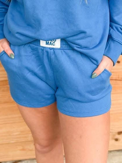 Lulu Mac Longsleeve Terry Cloth Top - Bright Blue