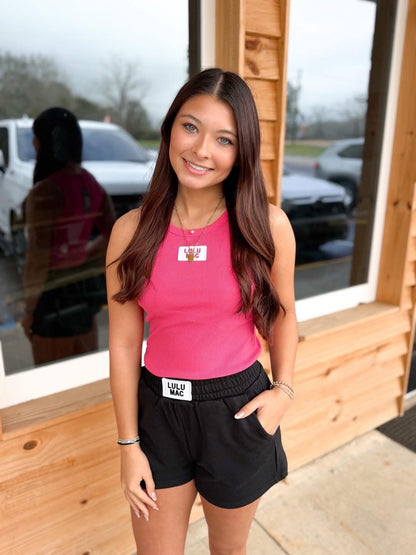 Lulu Mac Tank - Hot Pink
