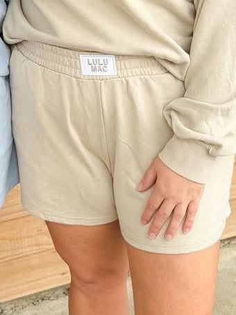Lulu Mac Terry Cloth Short - Sand