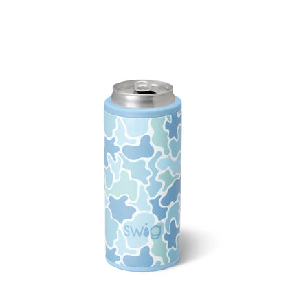 Swig Saltwater Camo Skinny Can Cooler 12oz