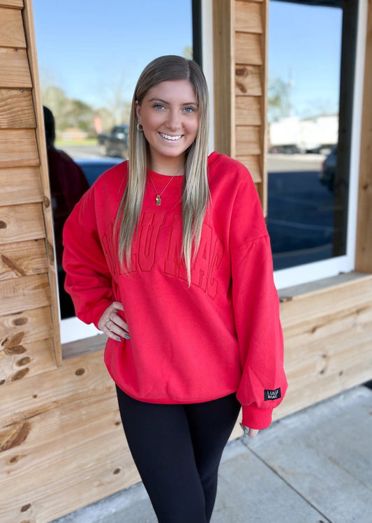Lulu Mac Sweatshirt Monochrome Red/Red