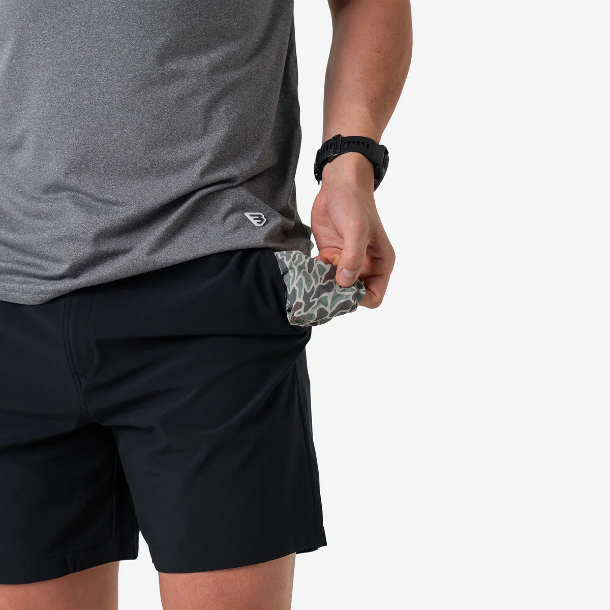 BURLEBO 5.5” Athletic Short - Black