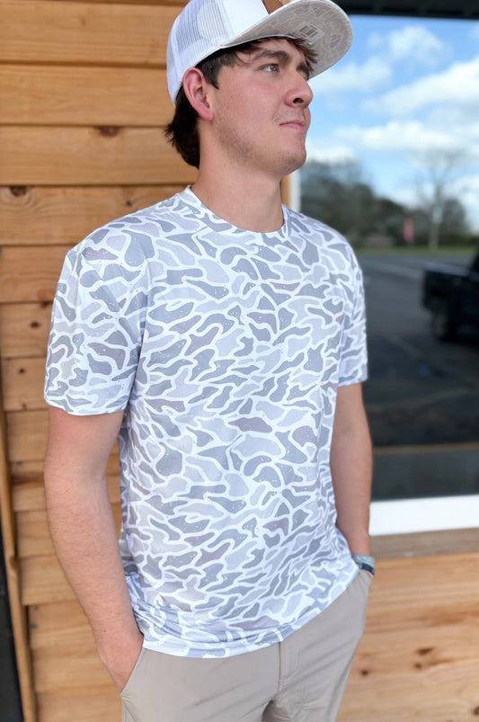 BURLEBO Go To Tee - White Camo