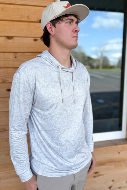 BURLEBO - Performance Hoodie - Digi Camo Ivory