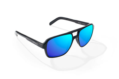 Bajio 12 South - Black Gloss/Blue Mirror Glass