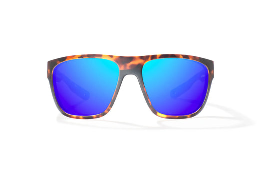 Bajio Las Rocas - Brown Tort Matte/Blue Mirror Glass -  ROC55K011