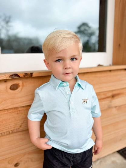 Toddler Fieldstone Diamond Polo - Mint