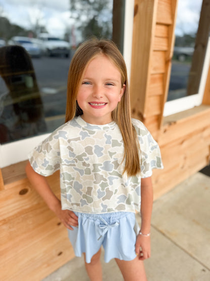 Youth Local Girl Petal Shorts - Periwinkle