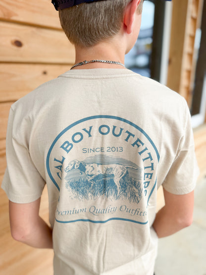 Youth Local Boy Vintage Pointer SS Tee- Latte