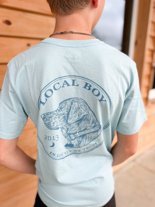 Youth Local Boy In Locals We Trust SS Tee- Chambray