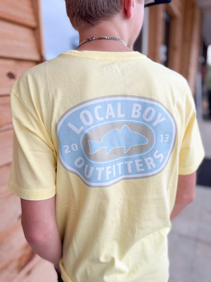 Youth Local Boy Sandy Red SS Tee- Banana