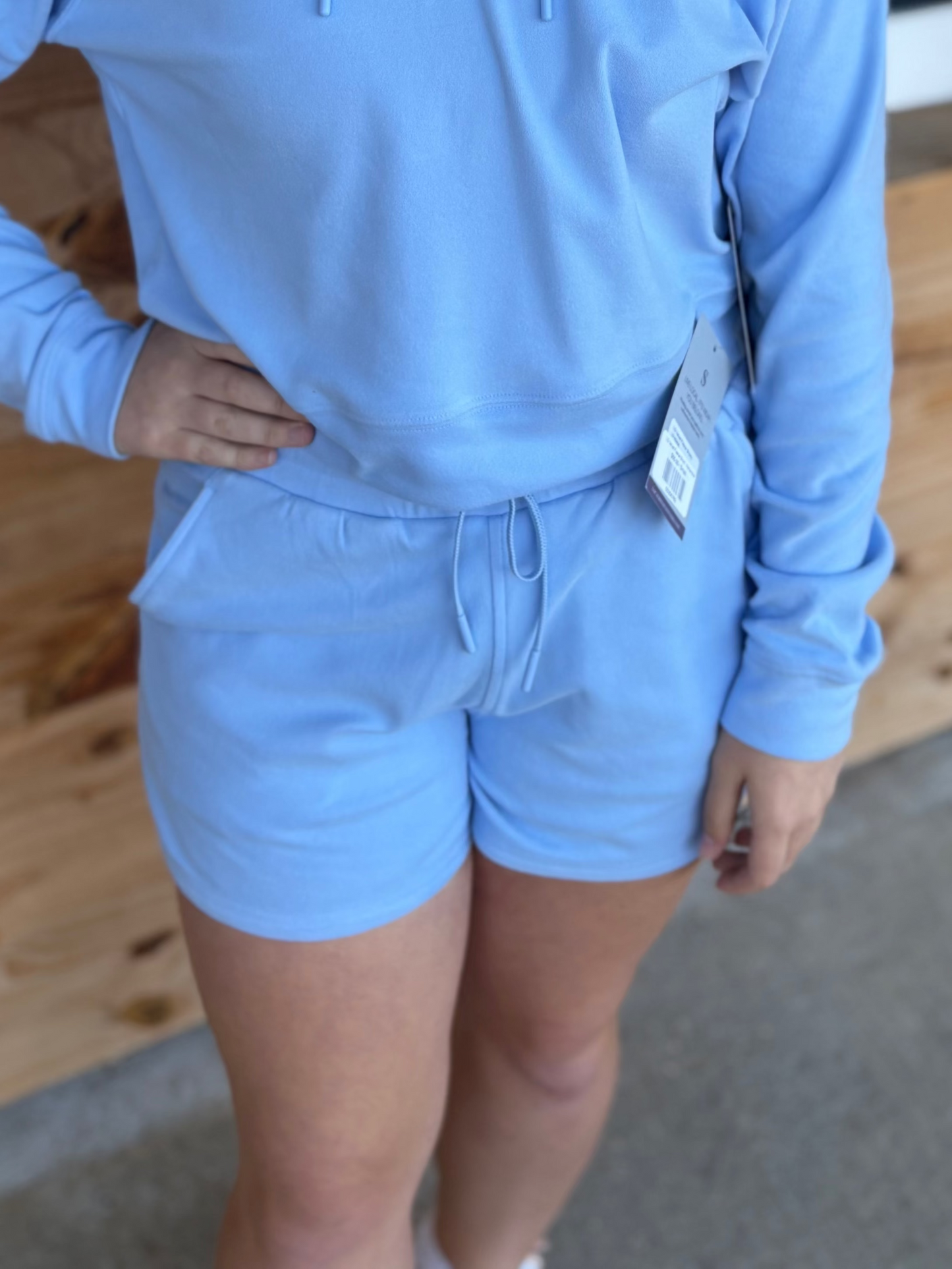 LG Velvet Fleece Short - Periwinkle