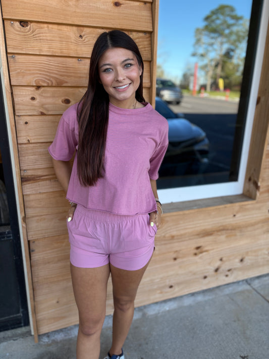 Local Girl High Waisted Volley Shorts - Watermelon