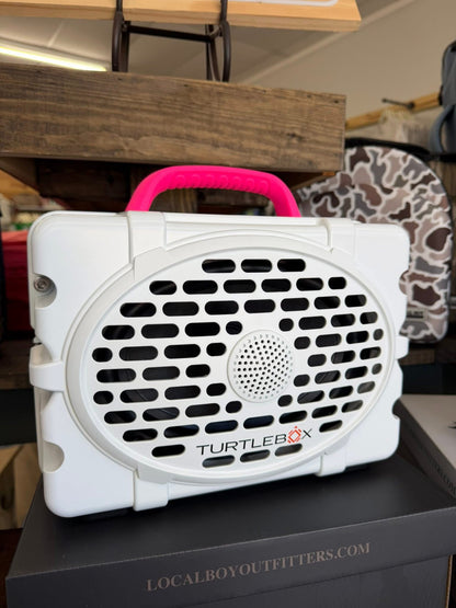 TurtleBox Audio - Original: Gen 3 - White/Pink