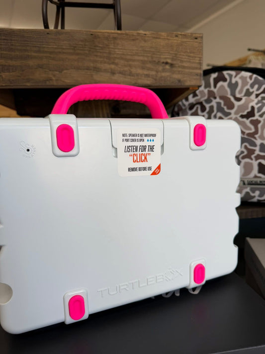 TurtleBox Audio - Original: Gen 3 - White/Pink