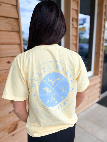 Delta Marsh Outfitters - Original Logo - Butter/Blue
