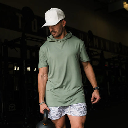 Burlebo SS Performance Hoodie - Sage