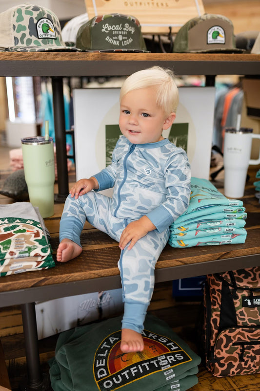 Burlebo - Baby Zip Up - Seaside Camo
