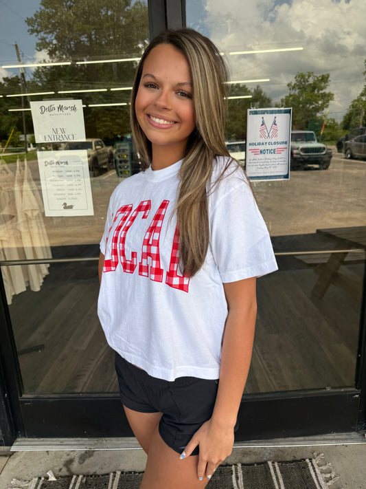 Local Girl Classic Gingham Tee