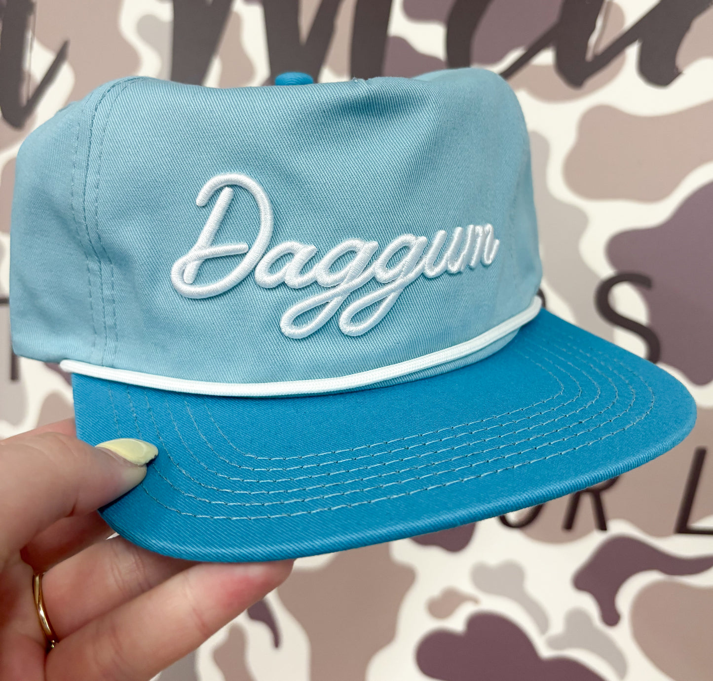 Daggum Baby Blue & Light Blue Cloth Hat