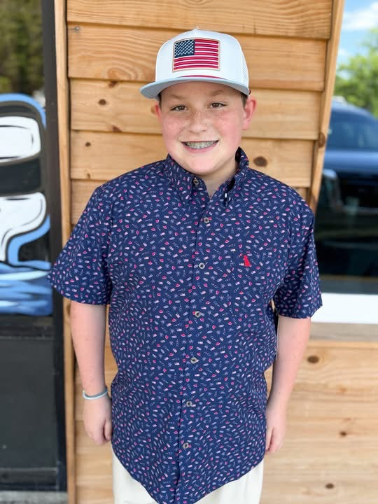 Local Boy Lowcountry Button Down - Land Of The Free