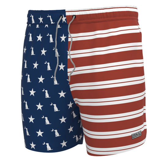 Local Boy Outfitters Bayview Swim Trunks - American Local