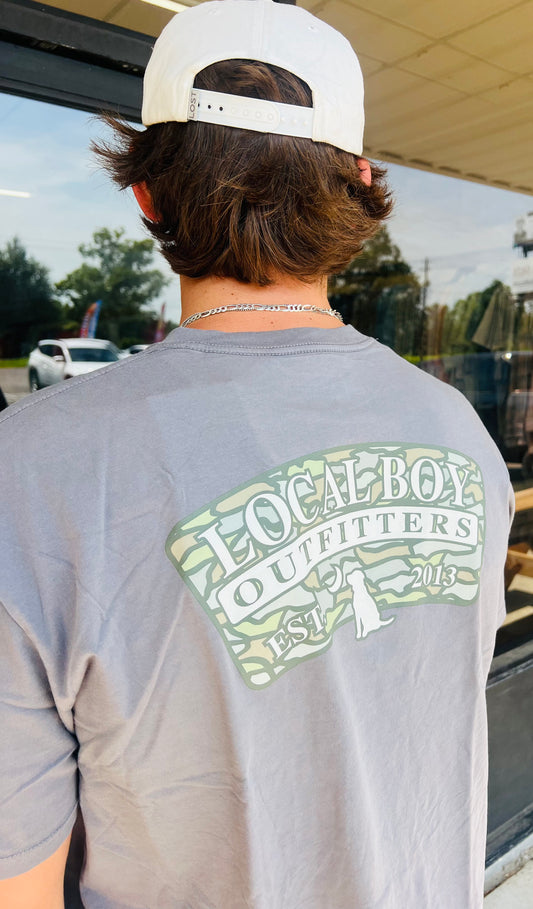 Local Boy Outfitters Oak Camo Arch - Gray