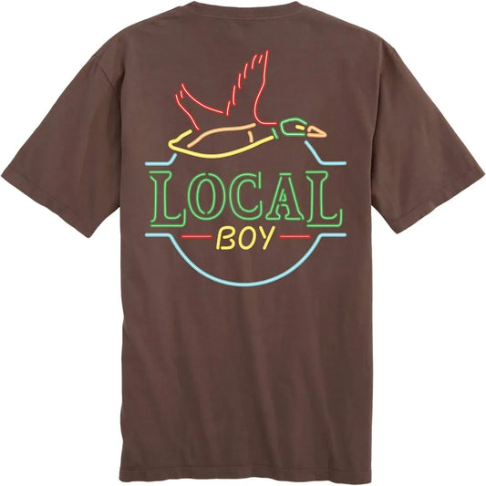 Local Boy Outfitters Neon Duck Latte SS Tee - Espresso