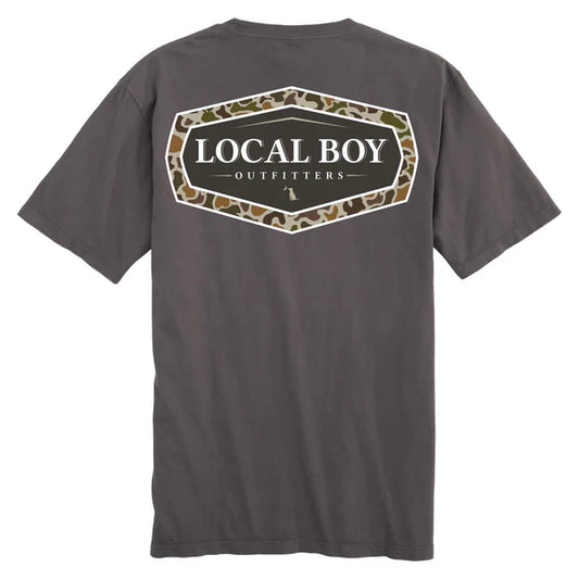 Local Boy Vintage Emblem SS Tee - Grey