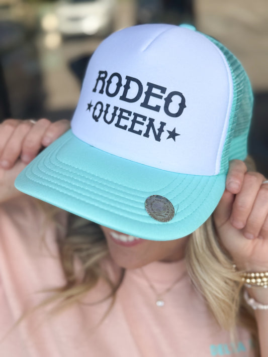 Delta Marsh Teal Rodeo Queen - Foam Trucker Hat
