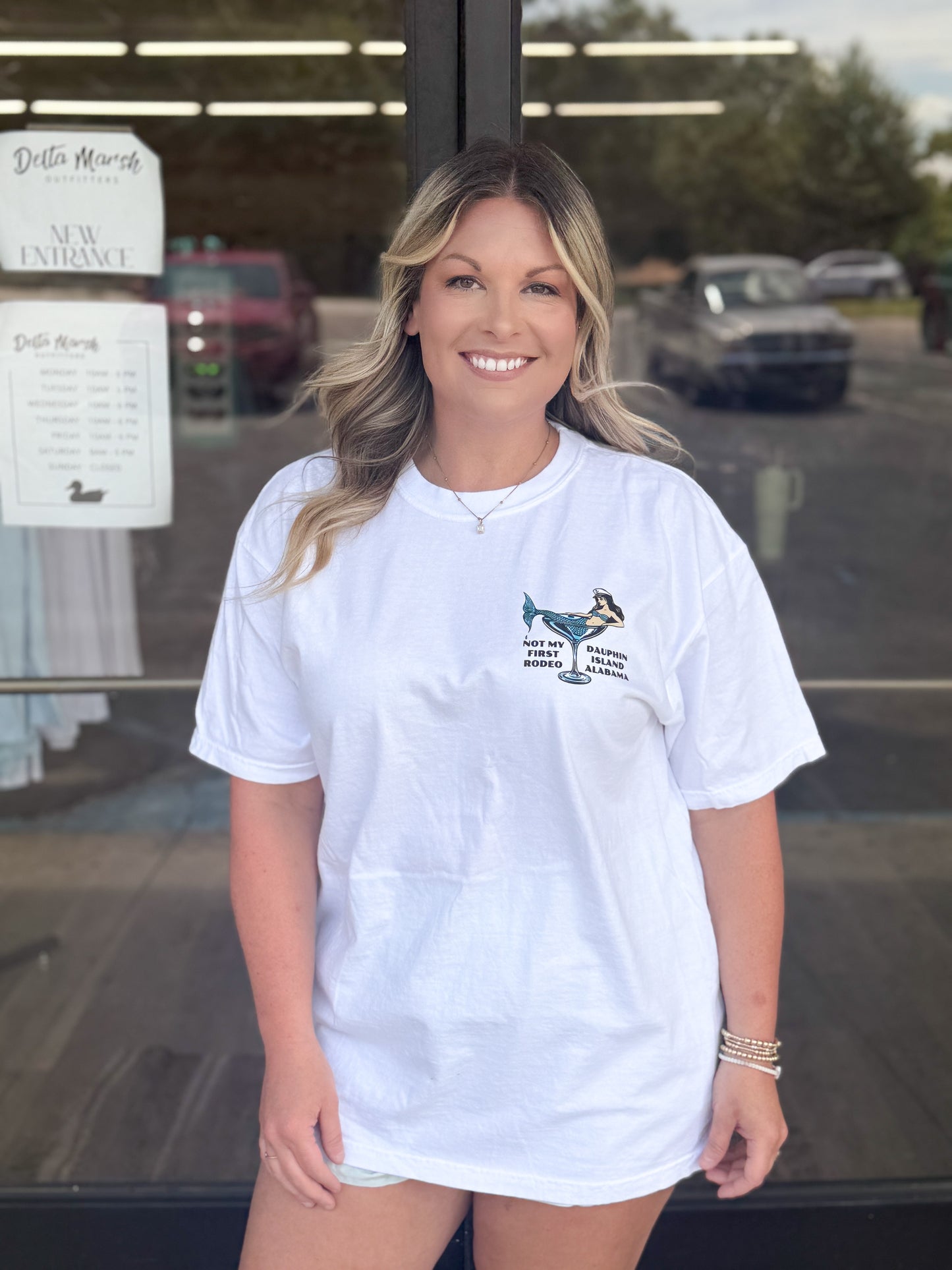 Delta Marsh Outfitters - Not My First Rodeo - White - Comfort Colors