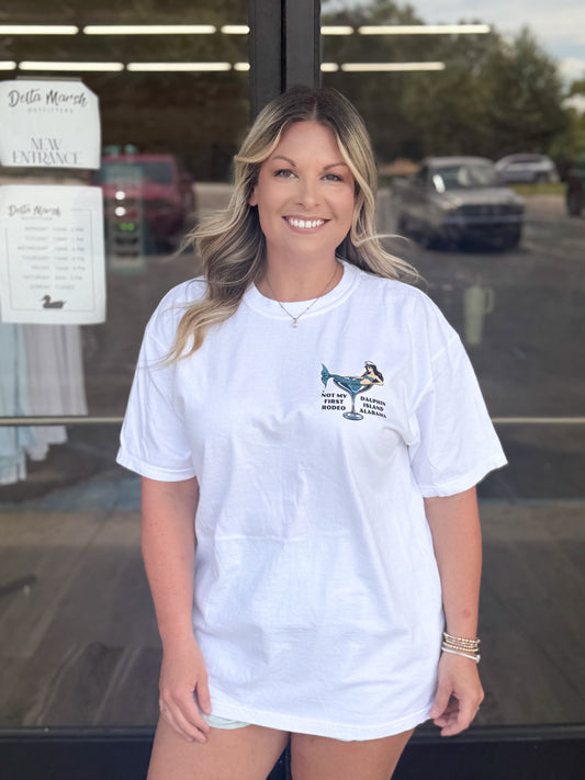 Delta Marsh Outfitters - Not My First Rodeo - White - Comfort Colors