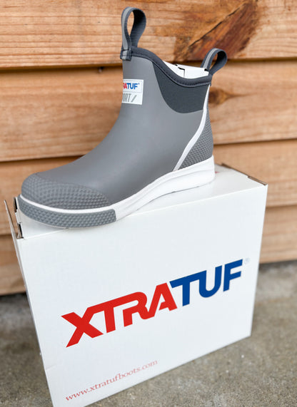 XTRATUF -  ADSM100 MEN'S 6 IN ANKLE DECK BOOT SPORT-Grey