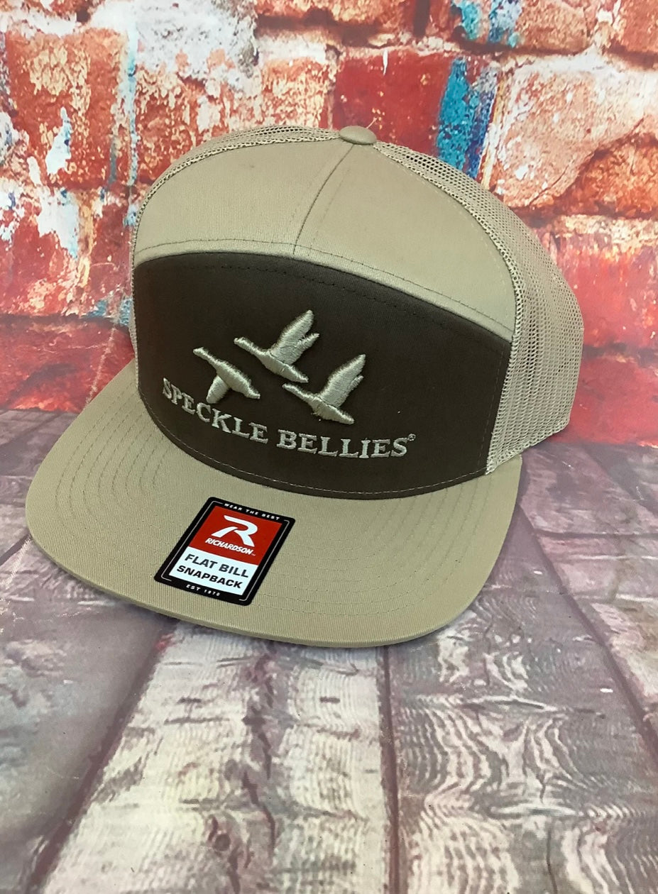 Speckle Bellies - 3G/3D Logo Flatbill - Brown/Khaki