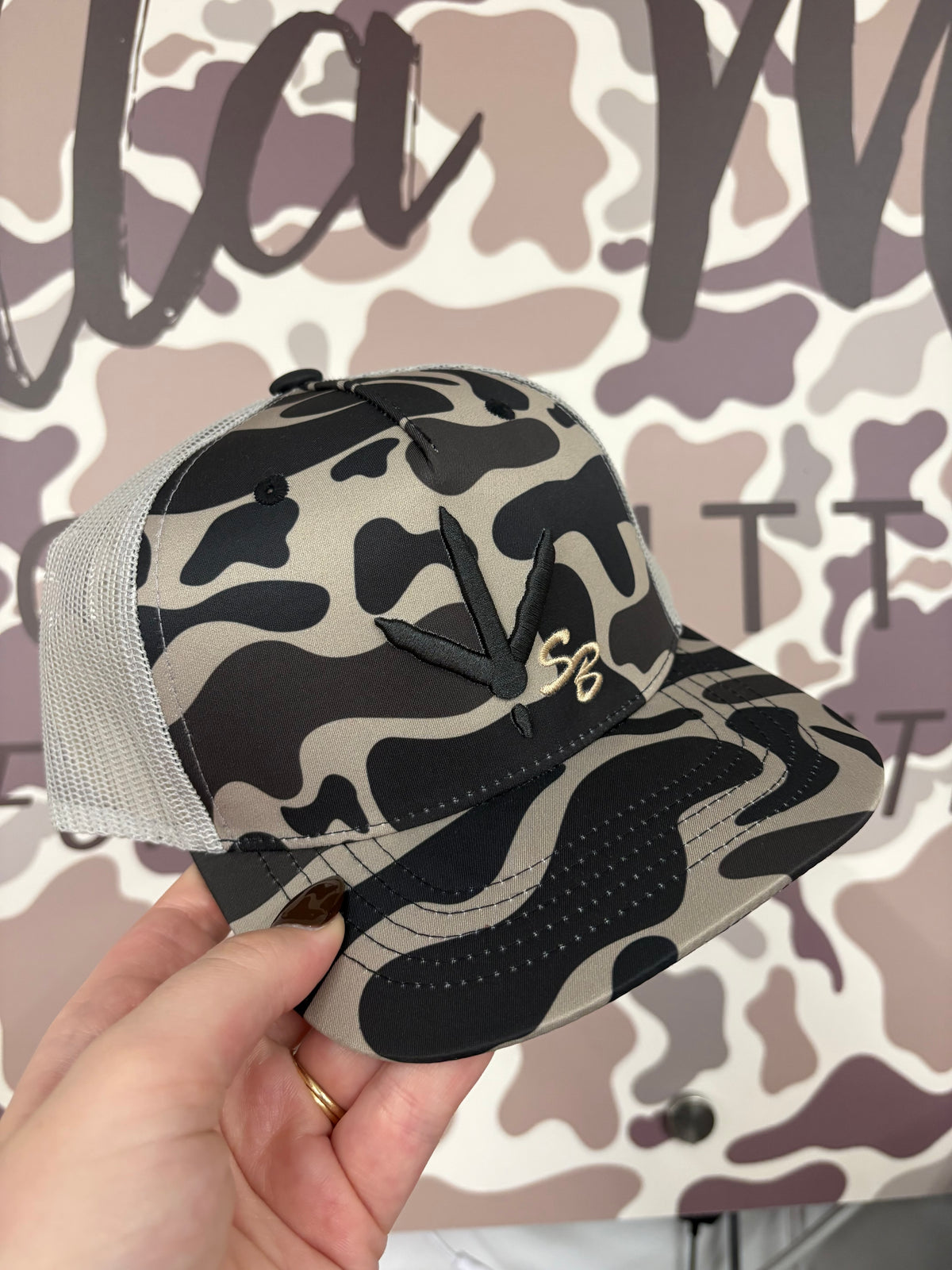 Youth speckle bellies Turkey Track Drip Youth 6 Panel Cap