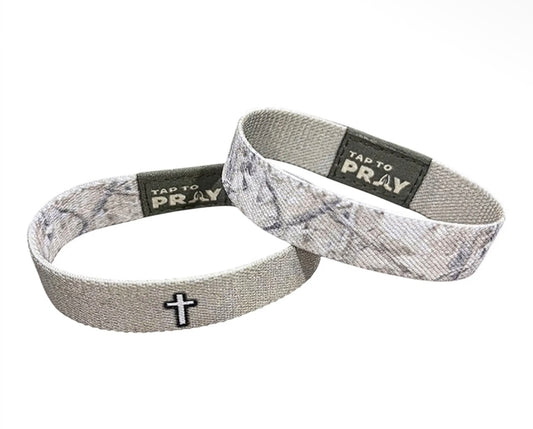 Tap To Pray® Wristband – Forest Camo -Drift