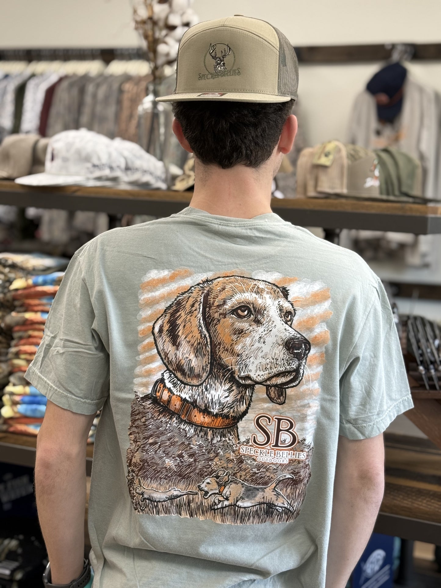 Speckle Bellies - Beagle Pocket Tee