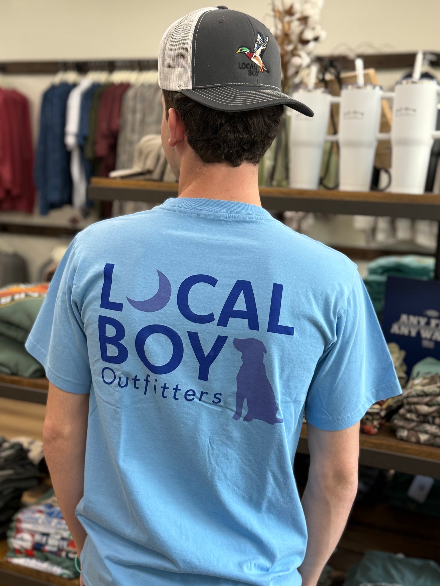 Local Boy Outfitters - Local Moon SS Tee  - Washed Denim