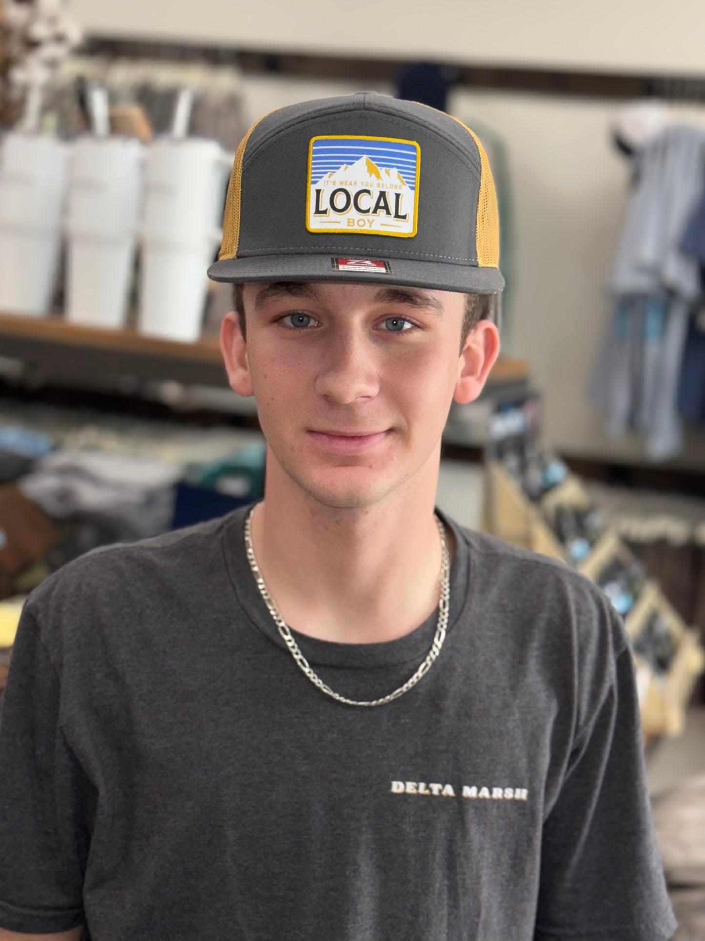 Local Boy Outfitters Beer Label Trucker Hat