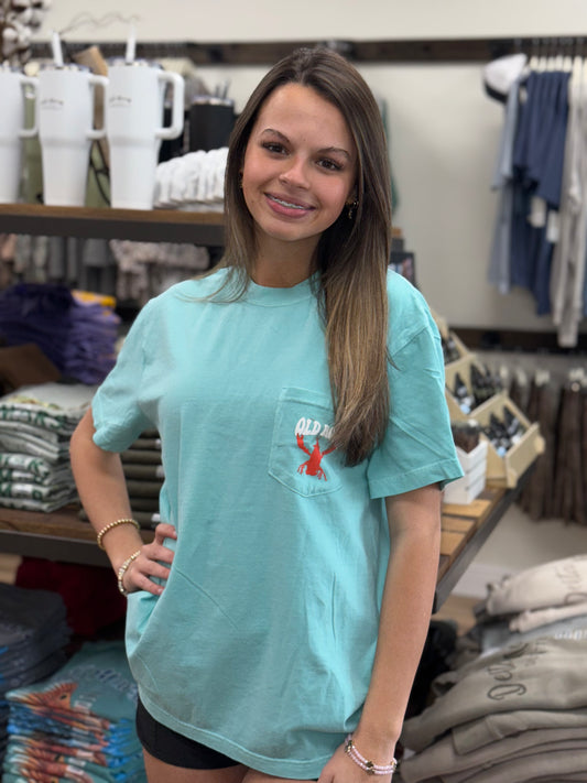 Old Row The Crawdaddy Pocket Tee - Chalky Mint