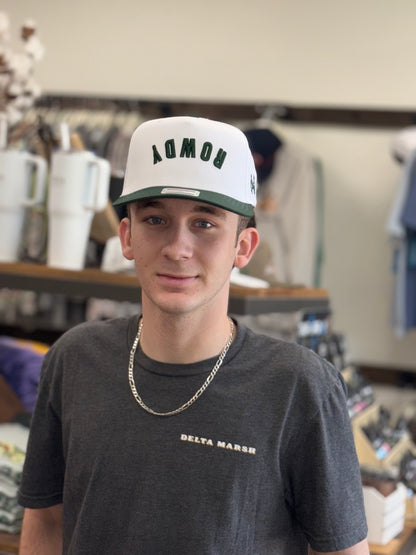 MHC ROWDY Trucker Hat: Green/ White Otto