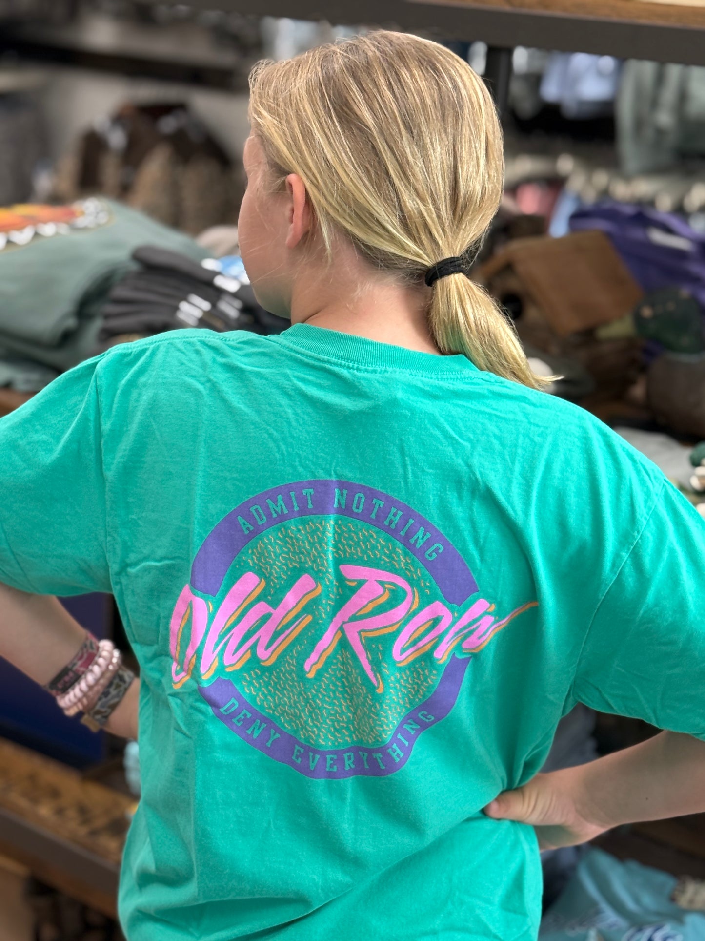 Old Row Circle Logo Pocket Tee - Island Green