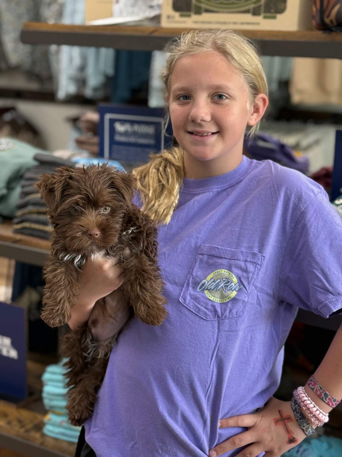 Old Row Circle Logo Pocket Tee - Violet