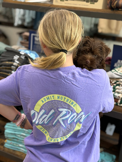 Old Row Circle Logo Pocket Tee - Violet