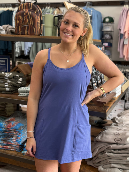 Mini Dress With Built-In Romper Liner - Marlin - CS- 3405A5