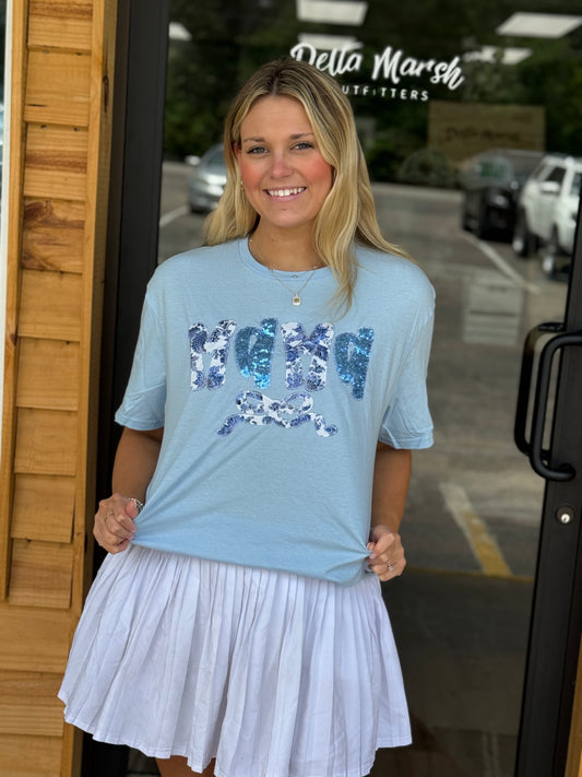 Mama Chinoiserie Bow Mother's Day short Sleeve