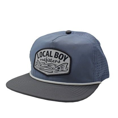Local Boy Outfitters Fish Tails PF Flat Brim Hat