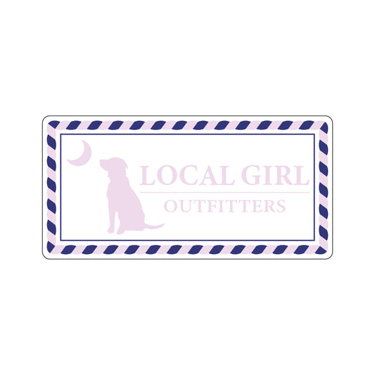 Local Girl Rope Plate Decal